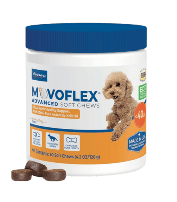 Virbac Advanced Soft Chews – Hip & Joint Support for Small Dogs, 60 Count 